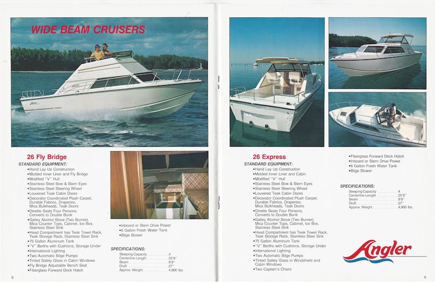 Angler 1986 Brochure