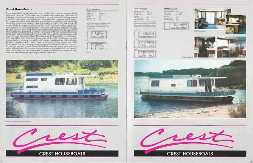 Crest 1985 Brochure