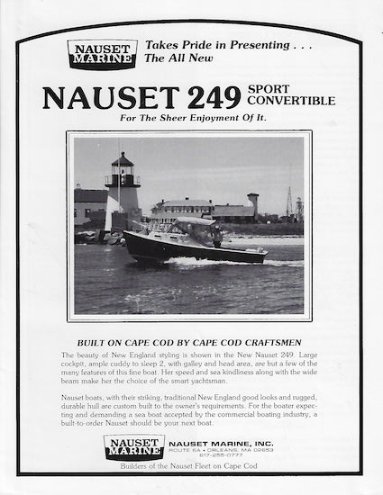 Nauset 249 Sport Convertible Brochure