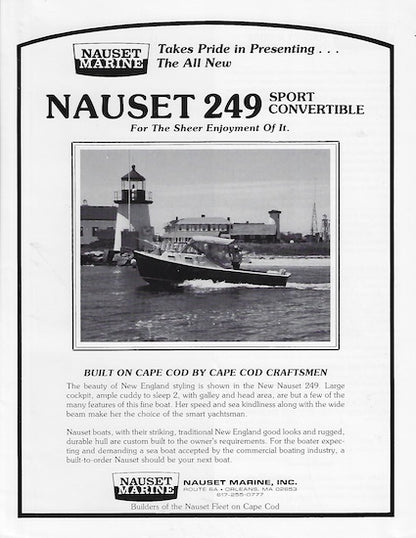Nauset 249 Sport Convertible Brochure
