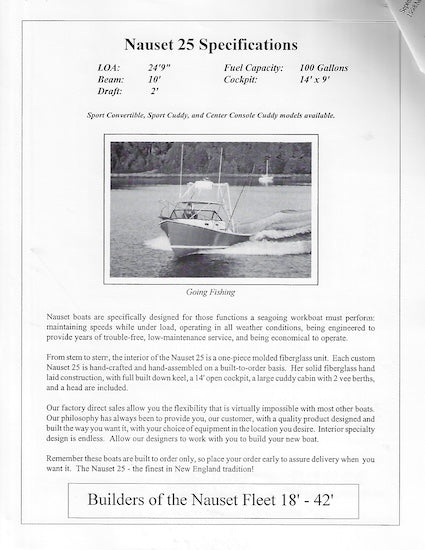 Nauset 25 Brochure