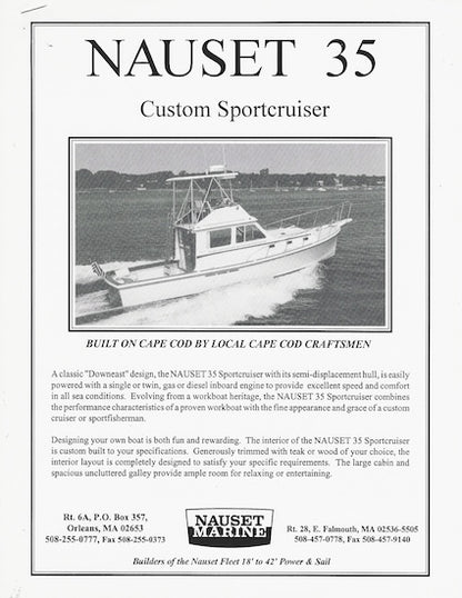 Nauset 35 Custom Sportcruiser Brochure