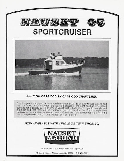 Nauset 35 Custom Sportcruiser Brochure