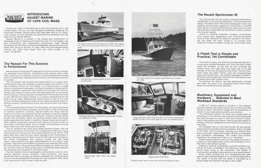 Nauset 35 Custom Sportcruiser Brochure