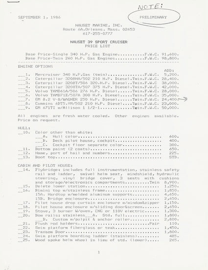 Nauset 39 Brochure
