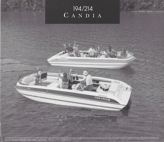 Four Winns 194/214 Candia Specification Brochure