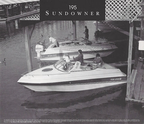 Four Winns 195 Sundowner Specification Brochure