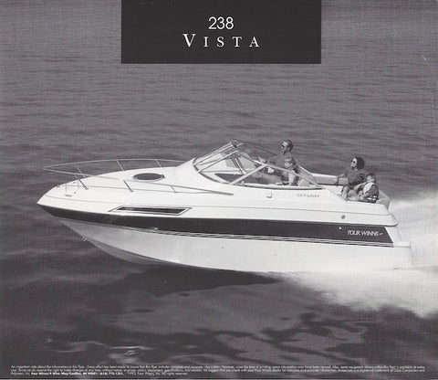 Four Winns 238 Vista Specification Brochure