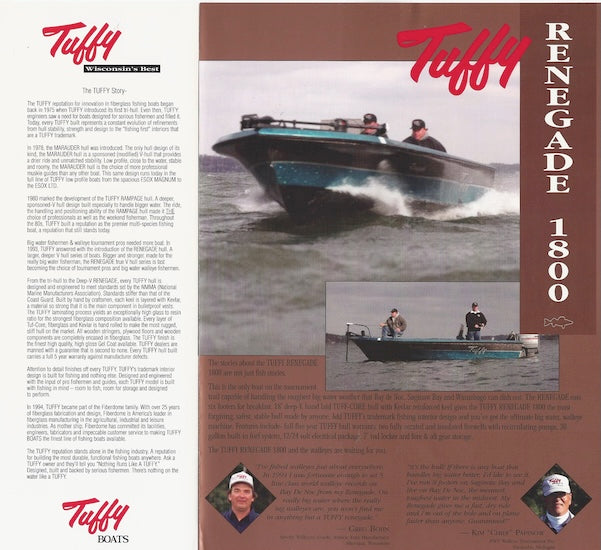 Tuffy Renegade 1700 & 1800 Brochure