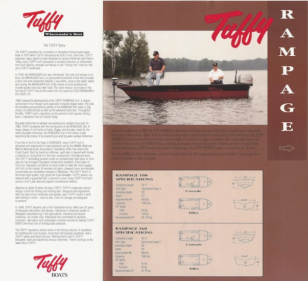 Tuffy Rampage & Walleye V Brochure