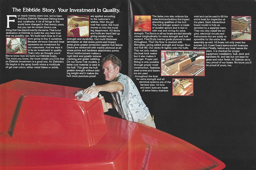 Ebbtide / Dyna-Trak 1982 Poster Brochure