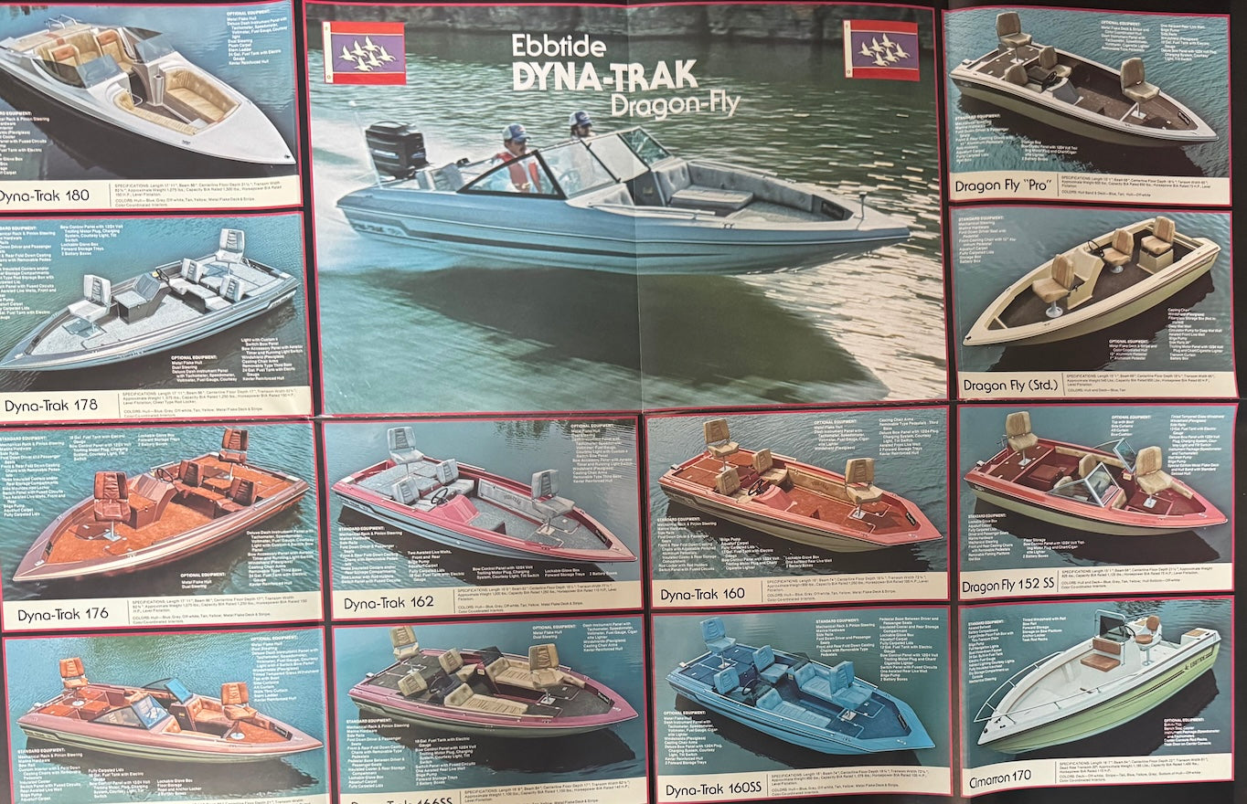Ebbtide / Dyna-Trak 1982 Poster Brochure