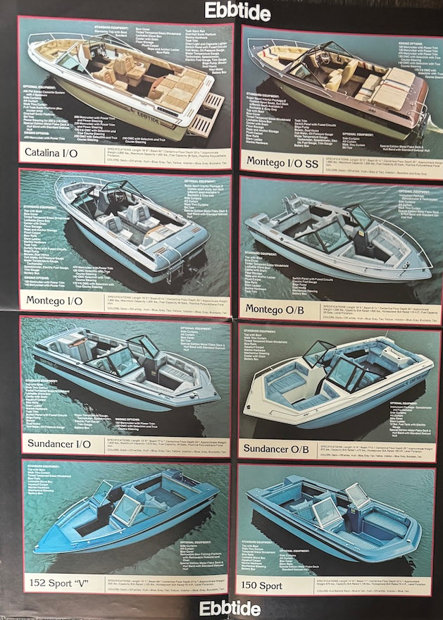 Ebbtide / Dyna-Trak 1982 Poster Brochure
