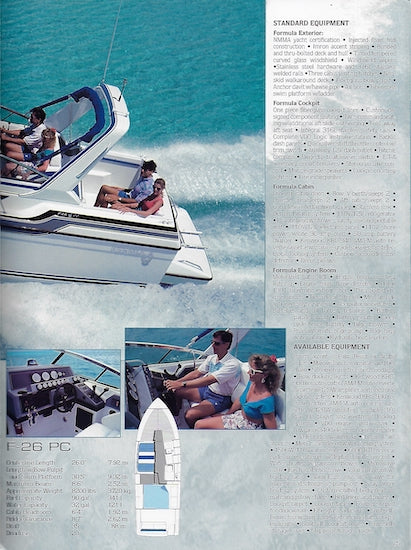 Formula 1993 Performance & Cruiser Brochure