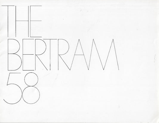 Bertram 58 Convertible Brochure