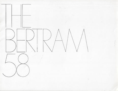 Bertram 58 Convertible Brochure