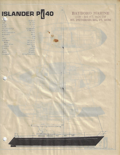 Islander 40 Specification Brochure