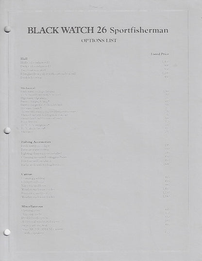 Black Watch 26 Brochure