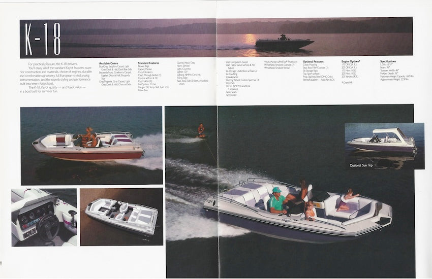 Kayot 1990 Brochure
