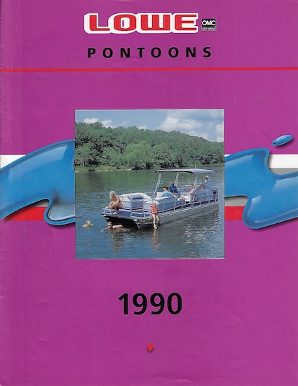 Lowe 1990 Pontoon Boats Brochure