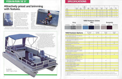 Lowe 1990 Pontoon Boats Brochure