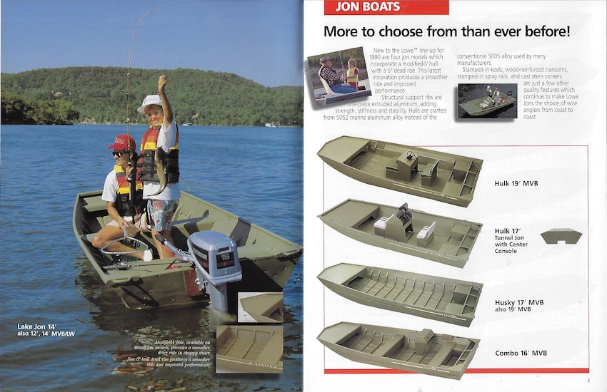 Lowe 1990 Aluminum Boats Brochure SailInfo I