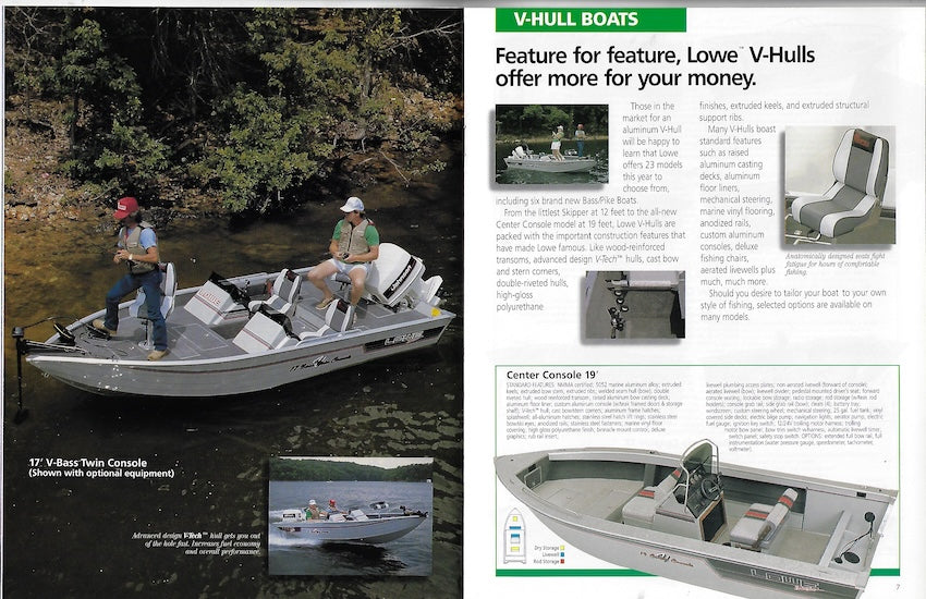 Lowe 1990 Aluminum Boats Brochure