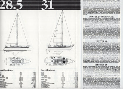 Hunter 1987 Brochure