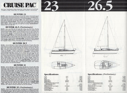 Hunter 1987 Brochure
