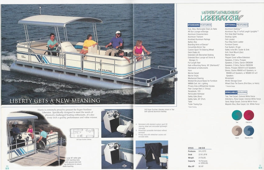 Harris 1996 FloteBote & FloteDek Brochure