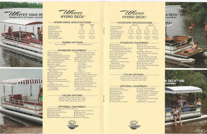 Weeres 1980 Pontoon Brochure