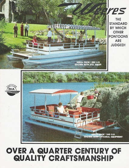 Weeres 1982 Pontoon Brochure