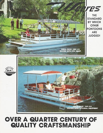 Weeres 1982 Pontoon Brochure