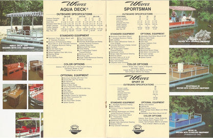 Weeres 1982 Pontoon Brochure