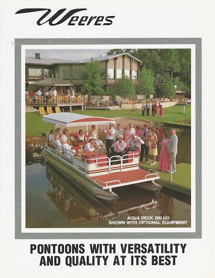 Weeres 1983 Pontoon Brochure