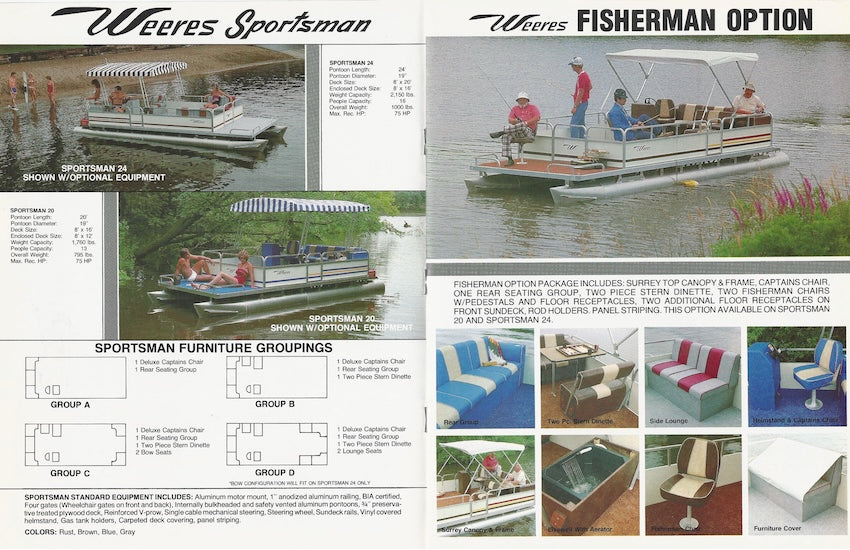 Weeres 1983 Pontoon Brochure