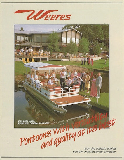 Weeres 1984 Pontoon Brochure