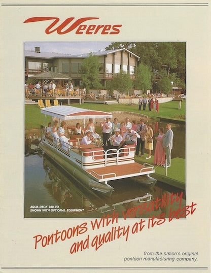 Weeres 1984 Pontoon Brochure