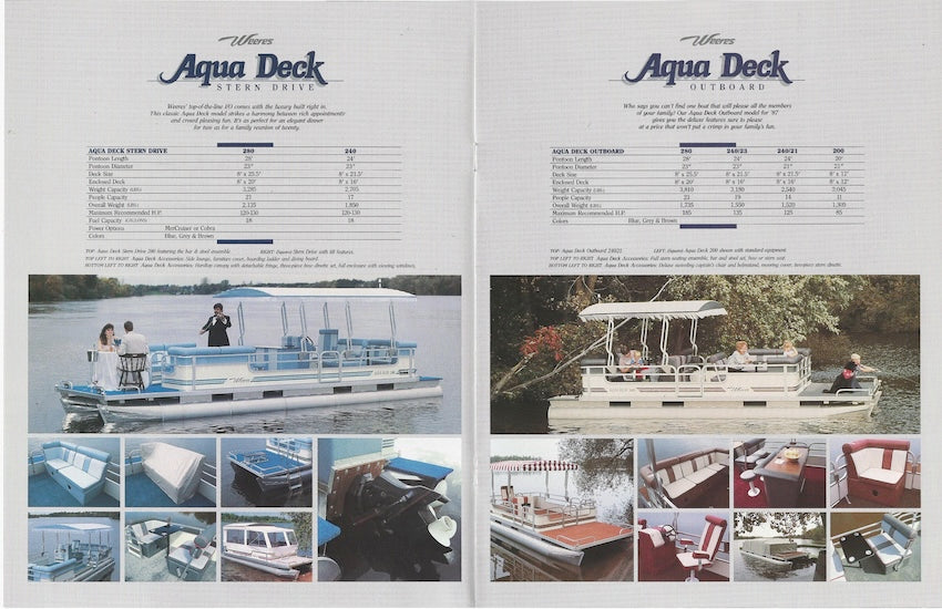 Weeres 1987 Pontoon Brochure