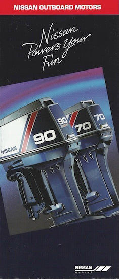 Nissan 1991 Outboard Poster Brochure