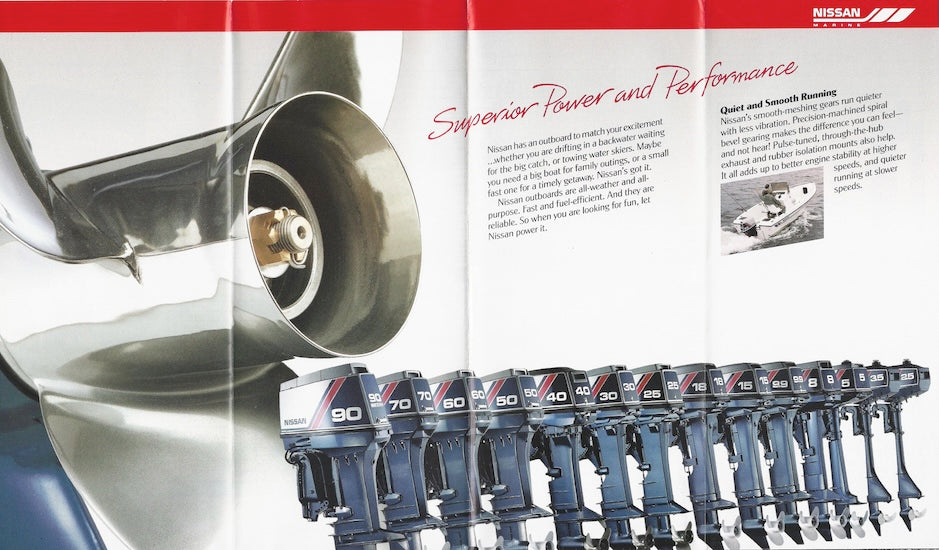 Nissan 1991 Outboard Poster Brochure