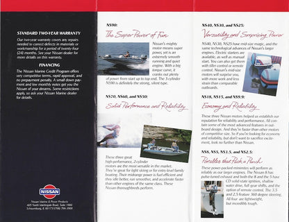 Nissan 1991 Outboard Poster Brochure