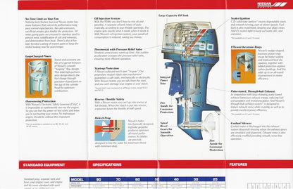 Nissan 1991 Outboard Poster Brochure