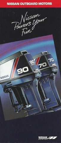 Nissan 1991 Outboard Poster Brochure