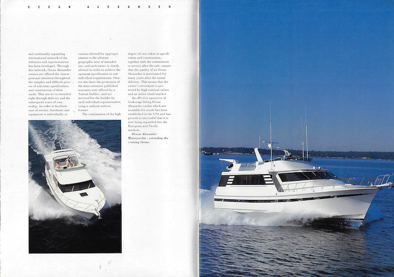 Ocean Alexander Motor Yacht Brochure