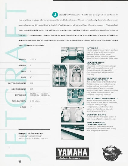 Jetcraft Whitewater Brochure