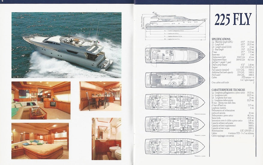 Ferretti 1995 Brochure