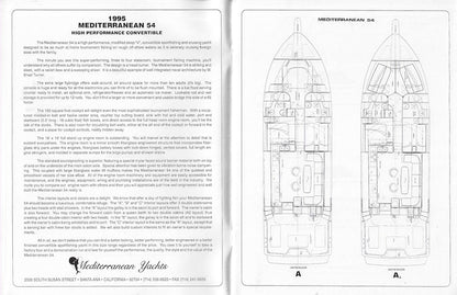 Mediterranean 54 Specification Brochure
