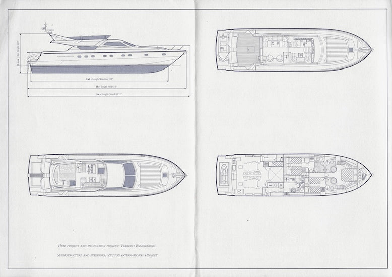 Ferretti 62 Specification Brochure