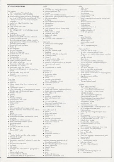 Ferretti 62 Specification Brochure
